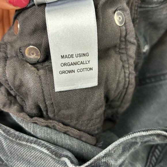 Agolde Toni Faded Black Distressed Mid Rise Skinny Jeans 25 - Picture 10 of 14